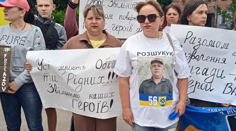 В Долинській провели акцію підтримки полонених