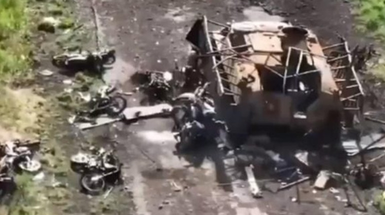 ЗСУ знищили колону ворожих мотоциклів під Вугледаром. Відео