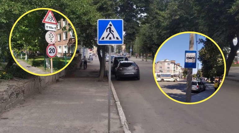 На вулицях Глухова встановили нові дорожні знаки
