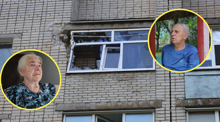 «Глянула у вікно, а там дим». Що розказують жителі багатоповерхівки в Глухові, у яку влучили росіяни