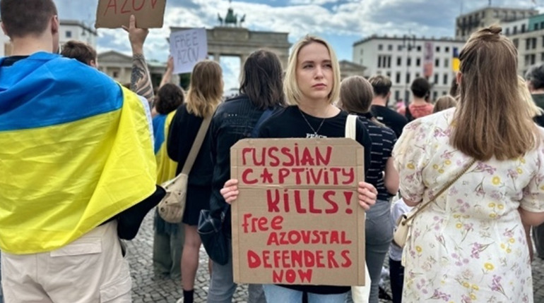 Протест у Берліні за справедливість для утримуваних в полоні українців