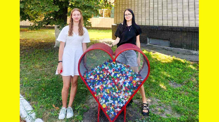 Як пластикові кришечки конвертуються в дрони: акція екоактивістів Кагарлицького ліцею №1