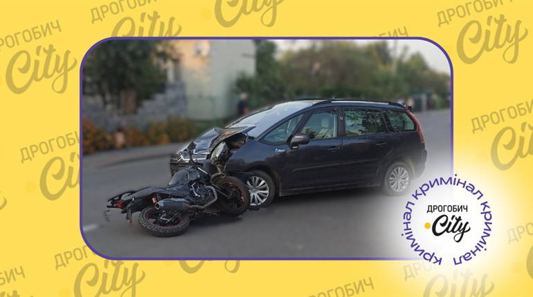 ДТП за участю авто та мотоцикла у Бориславі: неповнолітній мотоцикліст у реанімації