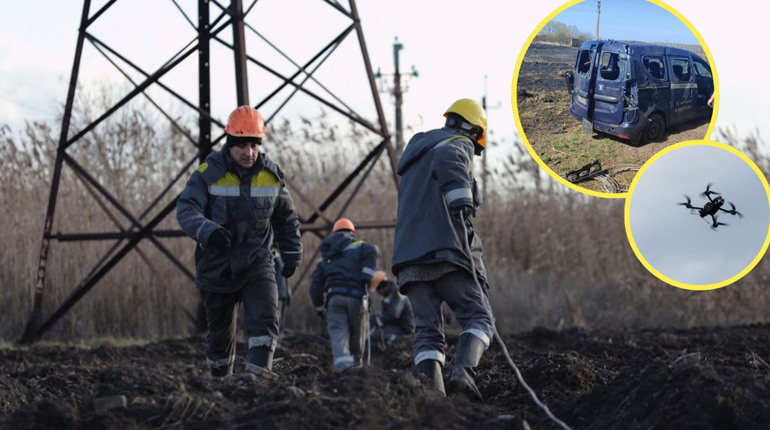 На Глухівщині дрон ударив по бригаді енергетиків. Водій потрапив у лікарню