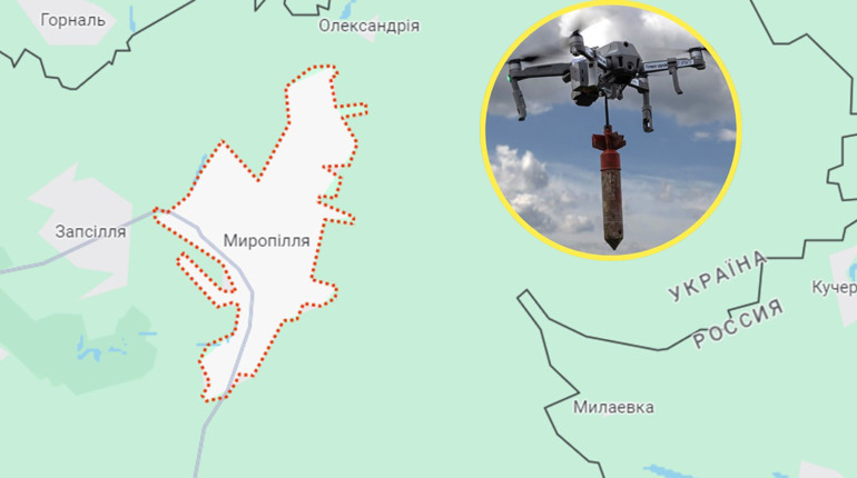 Росіяни вдарили дроном по рейсовому автобусі на Сумщині
