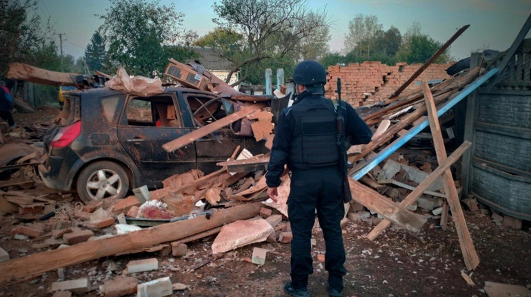 Поліцейські Сумщини показали наслідки атаки військових рф