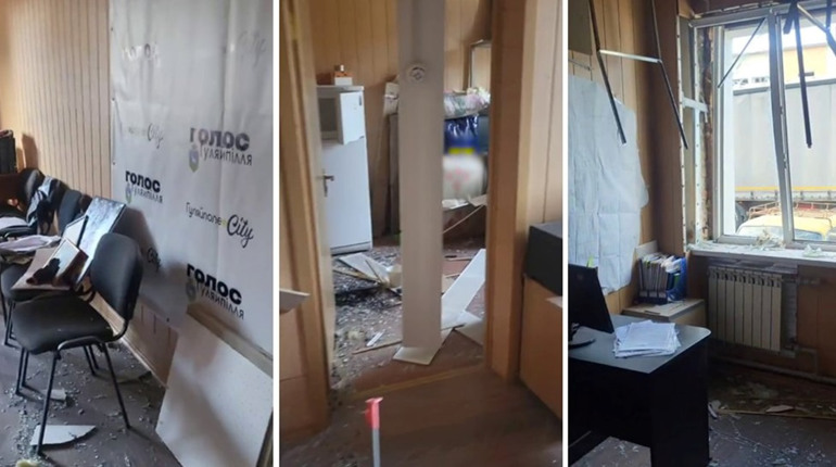 Редакція газети «Голос Гуляйпілля» вдруге постраждала від російської атаки