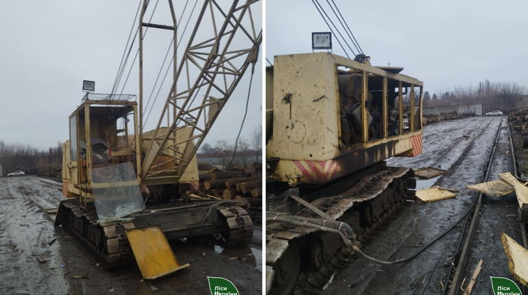 Внаслідок ворожого обстрілу пошкоджено лісництво на Сумщині