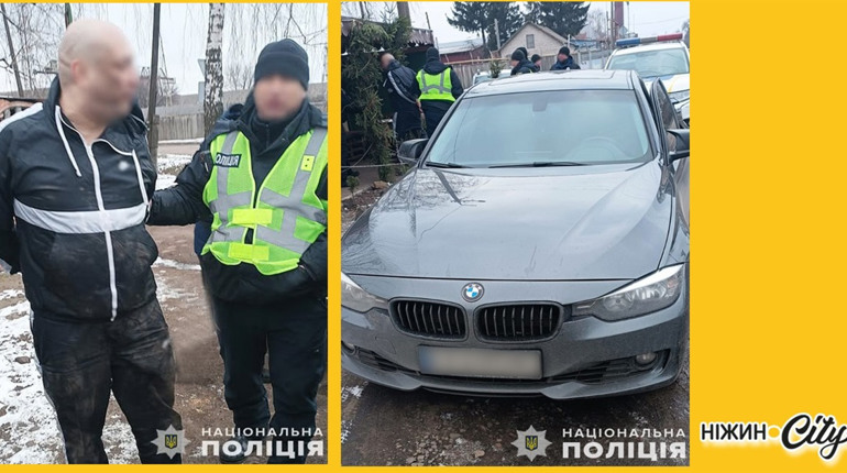 На Чернігівщині поліцейські затримали зловмисника, який з ножем напав на мешканця Ніжина