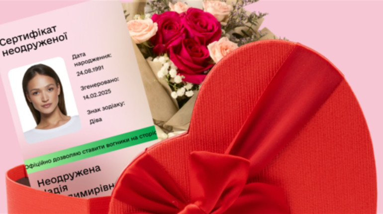 "Дія об'єднує серця": у застосунку з'явилась можливість згенерувати сертифікат для неодружених