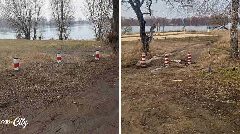 Без машин: на двох пляжах Глухова встановили додаткові обмежувачі від авто