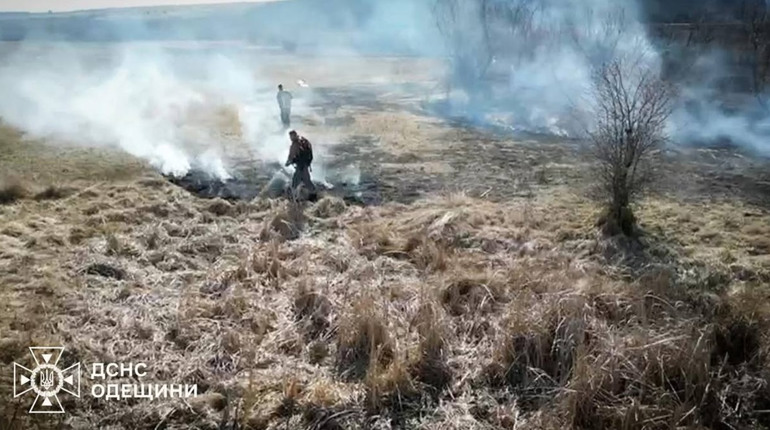 З початку тижня на Одещині згоріло 15 гектарів через пожежі сухої рослинності