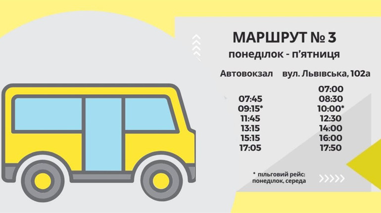 У Жовтих Водах відновлюють пільгові перевезення та запускають додатковий рейс маршруту №3