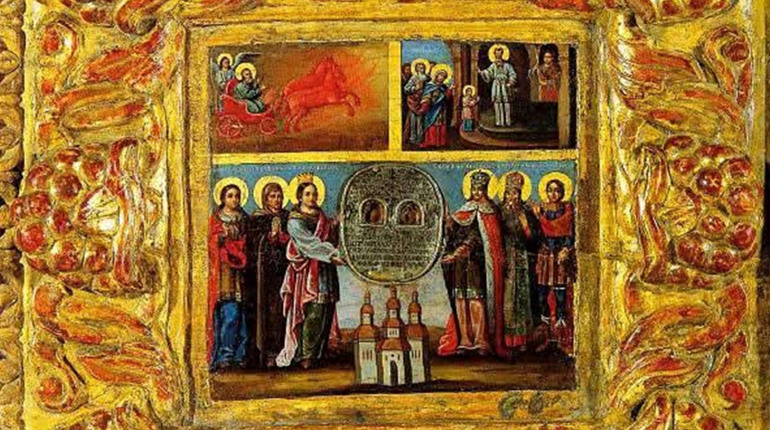 У фондах Києво-Печерської Лаври зберігається ікона кінця XVII століття з ніжинського монастиря