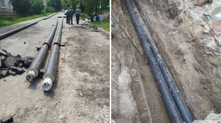 У Глухові міняють зношені трубопроводи на деяких вулицях: як готуються до опалювального сезону