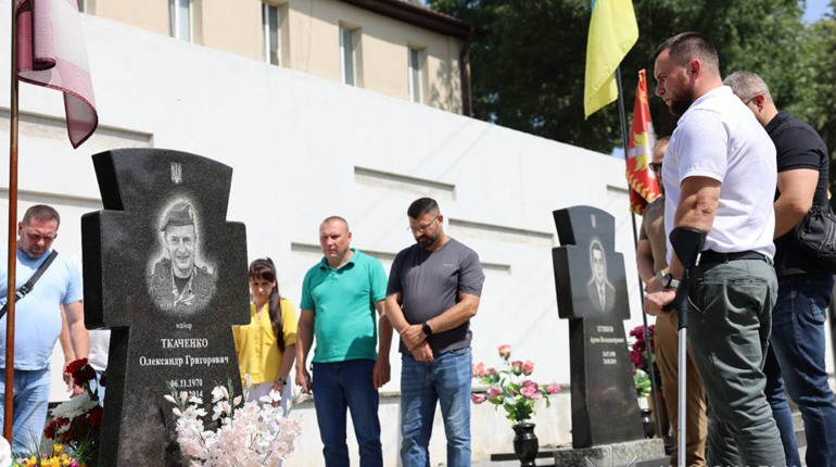 У Сумах вшанувала пам’ять загиблого героя-поліцейського з Глухова Олександра Ткаченка