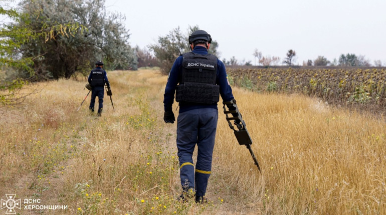 На Херсонщині за тиждень розмінували понад тисячу гектарів територій