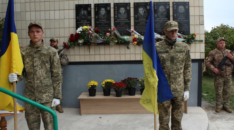 У Гадяцькій громаді відкрили меморіальні дошки загиблим захисникам