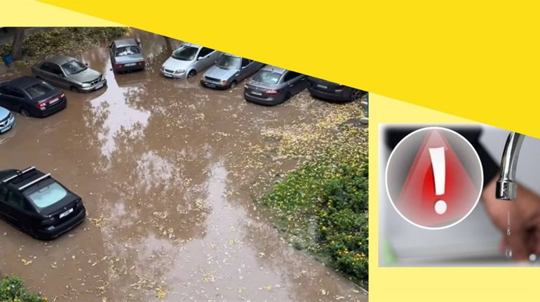 У Жовтих Водах підтопило двір багатоповерхівки на Ярослава Мудрого: у водоканалі пояснили причини