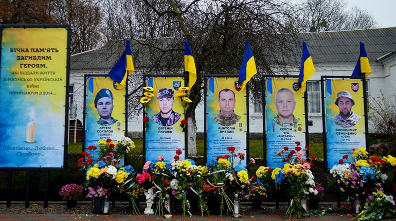 Вічна пам`ять Героям: у селі Сущани Кагарлицької громади відкрили Алею Слави Героїв