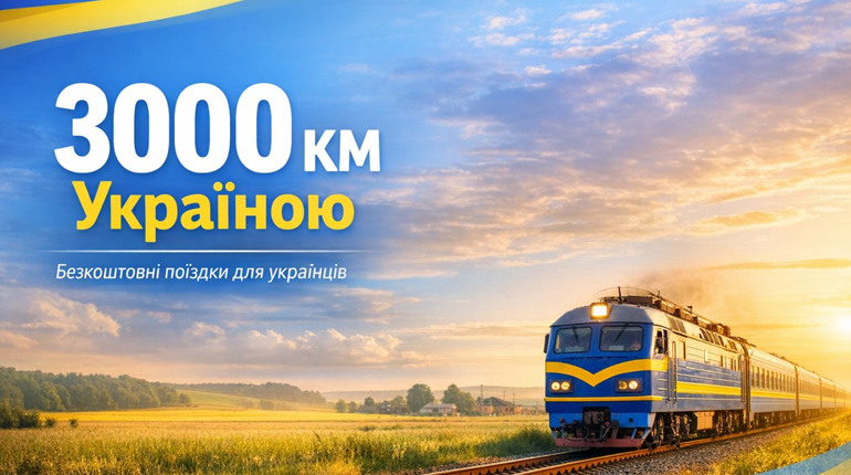 Безкоштовні поїздки від Укрзалізниці: хто і куди їздить за програмою «3000 км Україною»