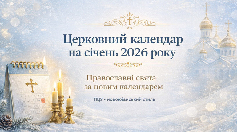 Церковний календар на січень 2026: коли відзначатимуть головні православні свята