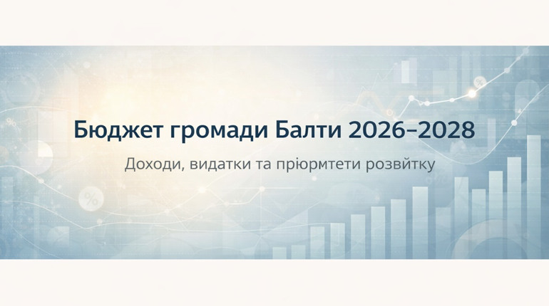 Бюджет із горизонтом на три роки: як Балта планує доходи громади на 2026-2028 роки
