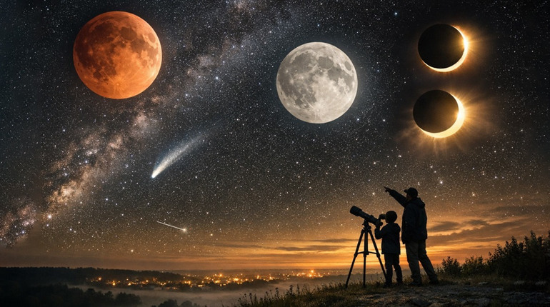 Чотири затемнення у 2026 році: коли українці зможуть побачити рідкісні небесні явища