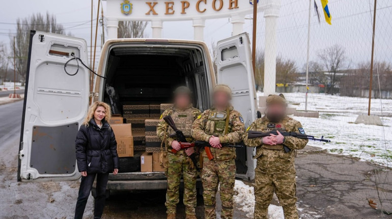 Литовські партнери передали допомогу бійцям морської піхоти на Херсонщині