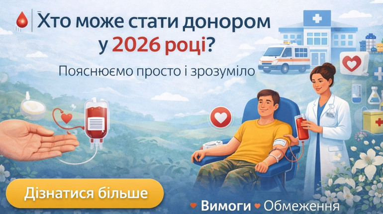 🩸 Хто може стати донором у 2026 році: пояснюємо просто і зрозуміло