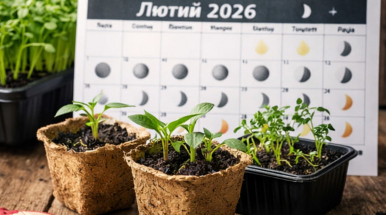 Місячний посівний календар садівника-городника на лютий 2026