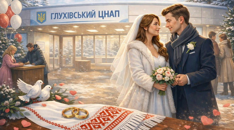 День, багатий на «так»: у Глухові в одну дату одружилися одразу три пари