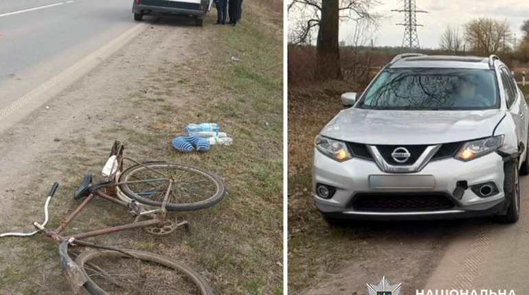На Старокостянтинівщині в ДТП травмувався 73-річний велосипедист