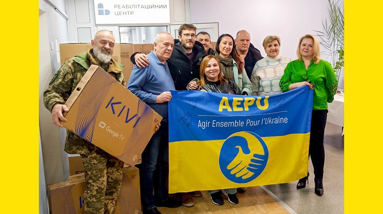 Французькі партнери відвідали реабілітаційне відділення Кагарлицької лікарні та передали допомогу