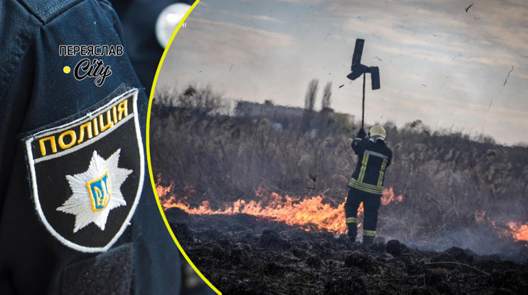 На Переяславщині було багато пожеж, в селі горіло болото: хроніка поліції