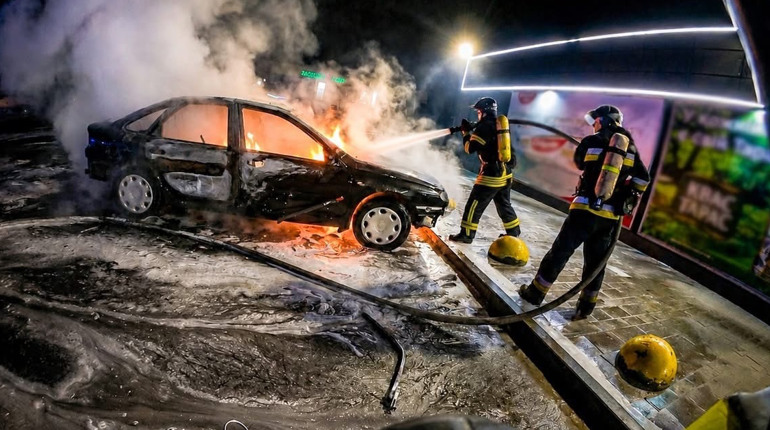 Вночі у Кременці горів автомобіль
