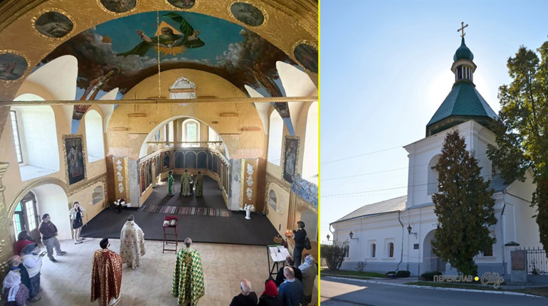 У Переяславі провели перше богослужіння українською в Михайлівському храмі, звільненому від УПЦ