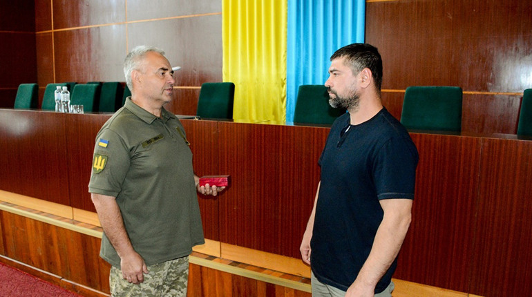 Ветерану з Кагарличчини Олександру Рогатіну вручили орден «За мужність» III ступеня