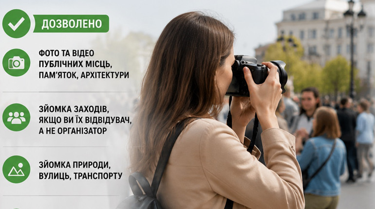 Консультує юрист: як чернігівцям і мешканцям області законно фотографувати в публічних місцях