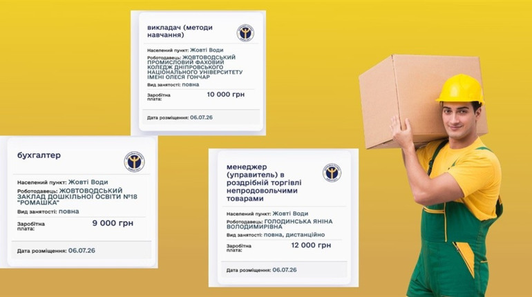 Понад 40 нових вакансій у Жовтих Водах: добірка пропозицій роботи