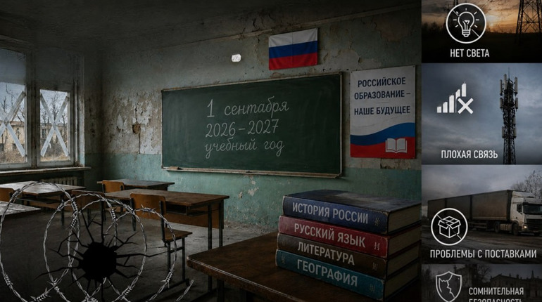 Робота шкіл на ТОТ Херсонщини під питанням: окупанти скаржаться на відсутність світла, зв’язку