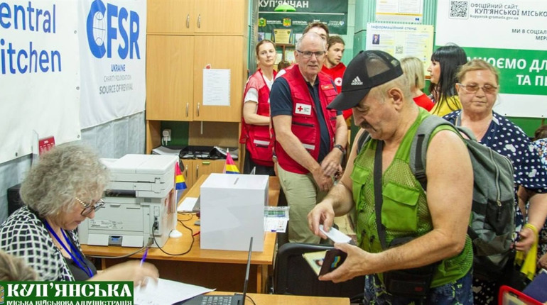 Данський Червоний Хрест відвідав Центр підтримки куп’янчан у Харкові