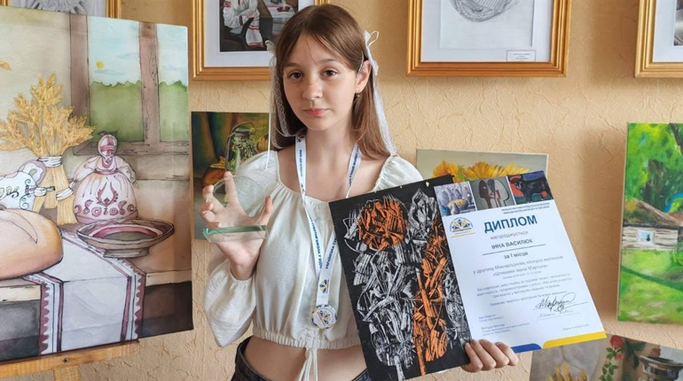 Картина від самого Маестро: як 14-річна художниця з прифронтової Сумщини вразила Івана Марчука