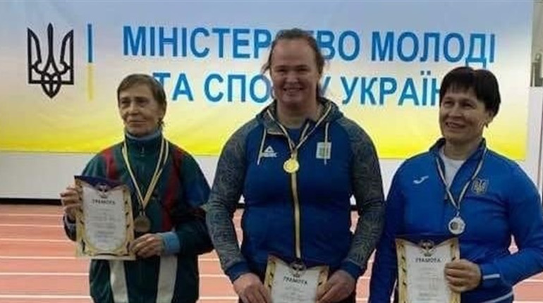 Херсонка встановила рекорд України зі штовхання ядра серед ветеранів