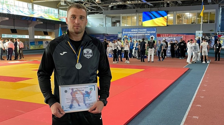 Поліцейський із Глухова здобув «срібло» у всеукраїнському турнірі з рукопашного бою