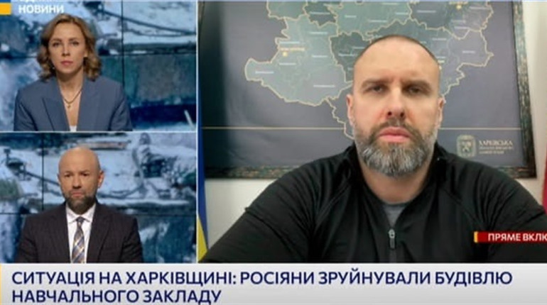 Олег Синєгубов розповів про ситуацію на Куп’янщині в етері "Єдиних новин"