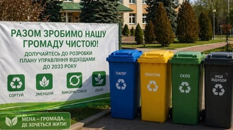 Менська громада розробляє план управління відходами: жителів запрошують долучитися