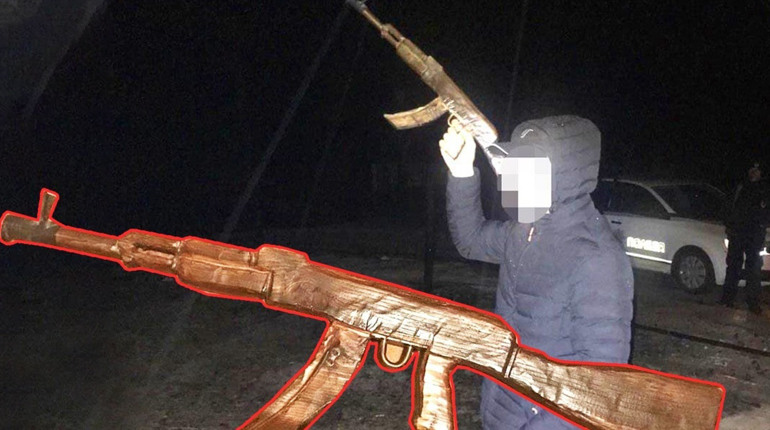 «Стрілянина» у Берестівці: автомат дерев’яний, відео – змонтоване