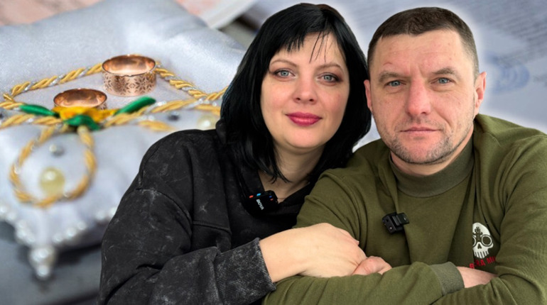 Кохання, що розквітло попри війну: історія захисника Олександра з Франківщини та глухівчанки Олени