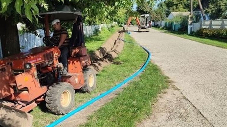 У Клепачах ведеться будівництво зовнішньої мережі водопостачання